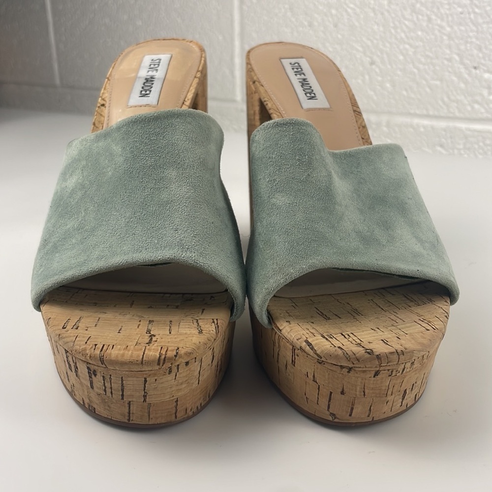 Steve Madden | Gemella 5’ heel Platform Block Heel Open Toe Heel Size 10 - Picture 3 of 10
